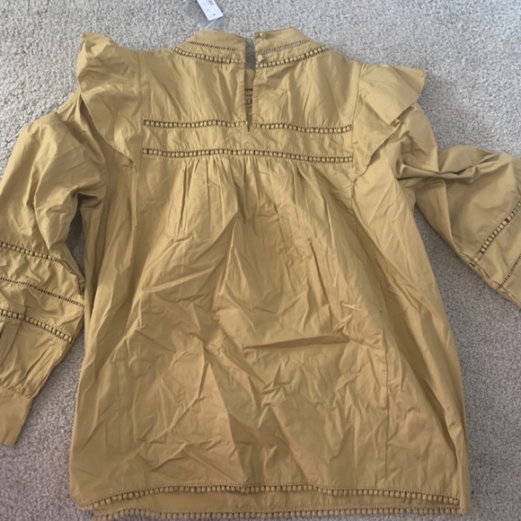 J. Crew Women's Embroidered Lace Ruffle Top - Size Medium - Picture 5 of 5